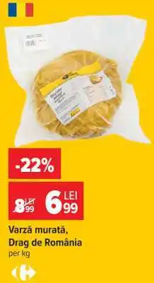 Carrefour Varză murată, Drag de România Ofertă