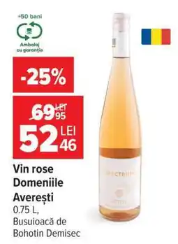 Carrefour Vin rose Domeniile Averești Ofertă
