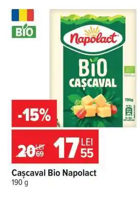 Carrefour Cașcaval Bio Napolact Ofertă