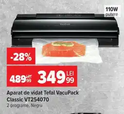 Carrefour Aparat de vidat Tefal VacuPack Classic VT254070 Ofertă