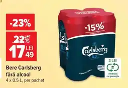 Carrefour Bere Carlsberg fără alcool Ofertă