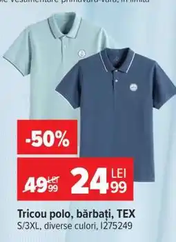 Carrefour Tricou polo, bărbați, TEX Ofertă