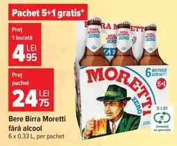 Carrefour Bere Birra Moretti fără alcool Ofertă