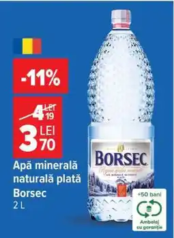 Carrefour Apă minerală naturală plată Borsec Ofertă