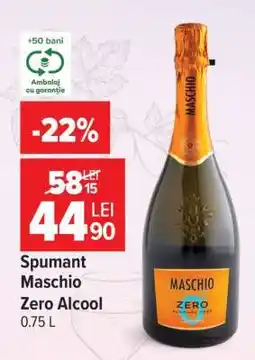 Carrefour Spumant Maschio Zero Alcool Ofertă
