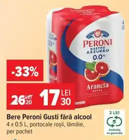 Carrefour Bere Peroni Gusti fără alcool Ofertă