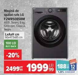 Carrefour Mașină de spălat rufe LG F2WR508SBM Ofertă
