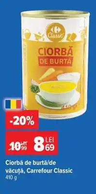 Carrefour Ciorbă de burtă/de văcuță, Carrefour Classic Ofertă