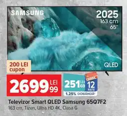 Carrefour Televizor Smart QLED Samsung 65Q7F2 Ofertă