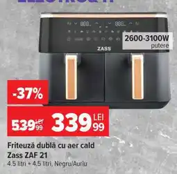 Carrefour Friteuză dublă cu aer cald Zass ZAF 21 Ofertă