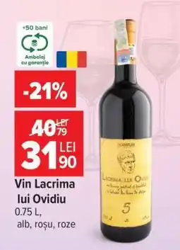 Carrefour Vin Lacrima lui Ovidiu Ofertă