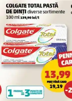 Penny COLGATE TOTAL Pastă de dinți Ofertă