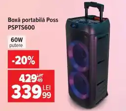 Carrefour Boxă portabilă Poss PSPTS600 Ofertă