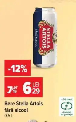 Carrefour Bere Stella Artois fără alcool Ofertă