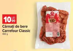 Carrefour Cârnați de bere Carrefour Classic Ofertă
