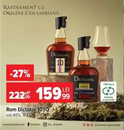 Carrefour Rom Dictador 10YO Ofertă