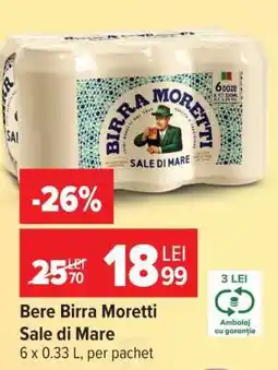 Carrefour Bere Birra Moretti Sale di Mare Ofertă