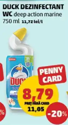 Penny DUCK DEZINFECTANT WC DEEP ACTION MARINE Ofertă