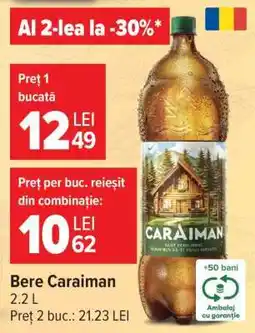 Carrefour Bere Caraiman Ofertă