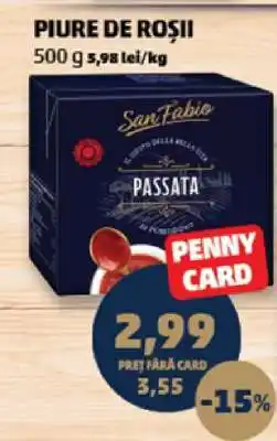 Penny PIURE DE ROȘII Ofertă