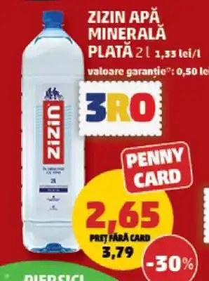 Penny ZIZIN Apă minerală plată Ofertă