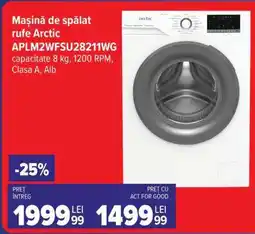 Carrefour Mașină de spălat rufe Arctic APLM2WFSU28211WG Ofertă