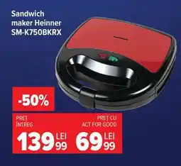 Carrefour Sandwich maker Heinner SM-K750BKRX Ofertă