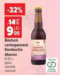 Carrefour Băutură carbogazoasă Kombucha Abavas Ofertă