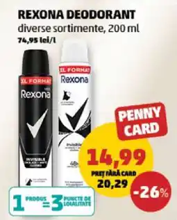 Penny REXONA DEODORANT Ofertă