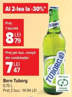 Carrefour Bere Tuborg Ofertă