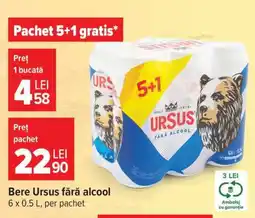 Carrefour Bere Ursus fără alcool Ofertă