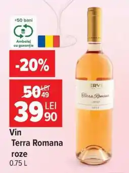Carrefour Vin Terra Romana Roze Ofertă