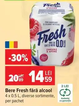 Carrefour Bere Fresh fără alcool Ofertă