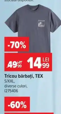 Carrefour Tricou bărbați, TEX Ofertă