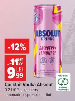 Carrefour Cocktail Vodka Absolut Ofertă