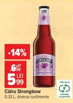 Carrefour Cidru Strongbow Ofertă