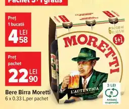 Carrefour Bere Birra Moretti Ofertă