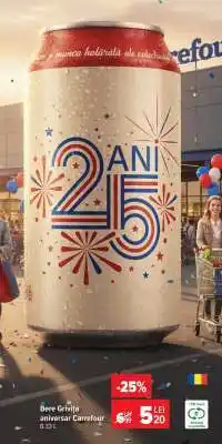 Bere Grivița aniversar Carrefour