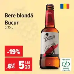 Carrefour Bere blondă Bucur Ofertă