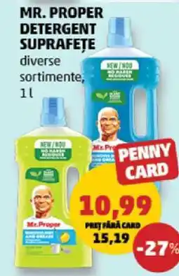 Penny MR. PROPER DETERGENT SUPRAFEȚE Ofertă