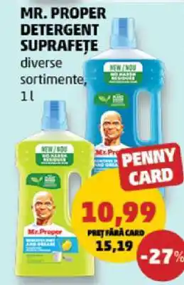 Penny MR. PROPER DETERGENT SUPRAFEȚE Ofertă