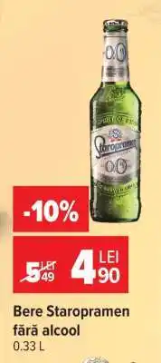 Carrefour Bere Staropramen fără alcool Ofertă