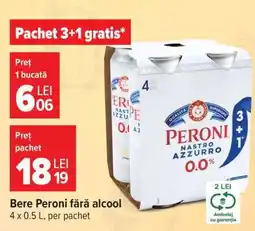 Carrefour Bere Peroni fără alcool Ofertă