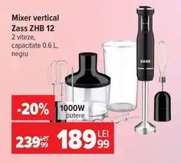 Carrefour Mixer vertical Zass ZHB 12 Ofertă