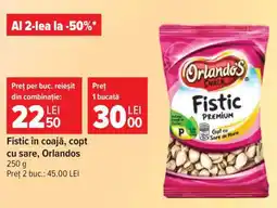 Carrefour Fistic in coajă, copt cu sare Orlandos Ofertă