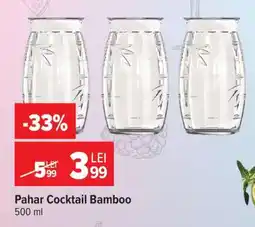 Carrefour Pahar Cocktail Bamboo Ofertă