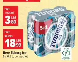 Carrefour Bere Tuborg Ice Ofertă
