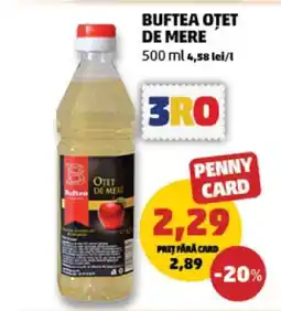 Penny BUFTEA OȚET DE MERE Ofertă