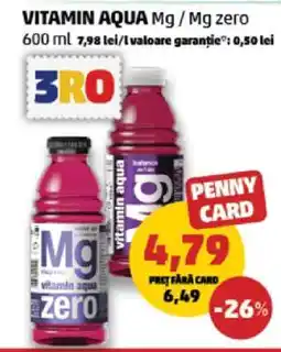 Penny VITAMIN AQUA MG / MG ZERO Ofertă
