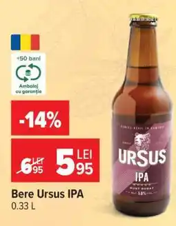 Carrefour Bere Ursus IPA Ofertă